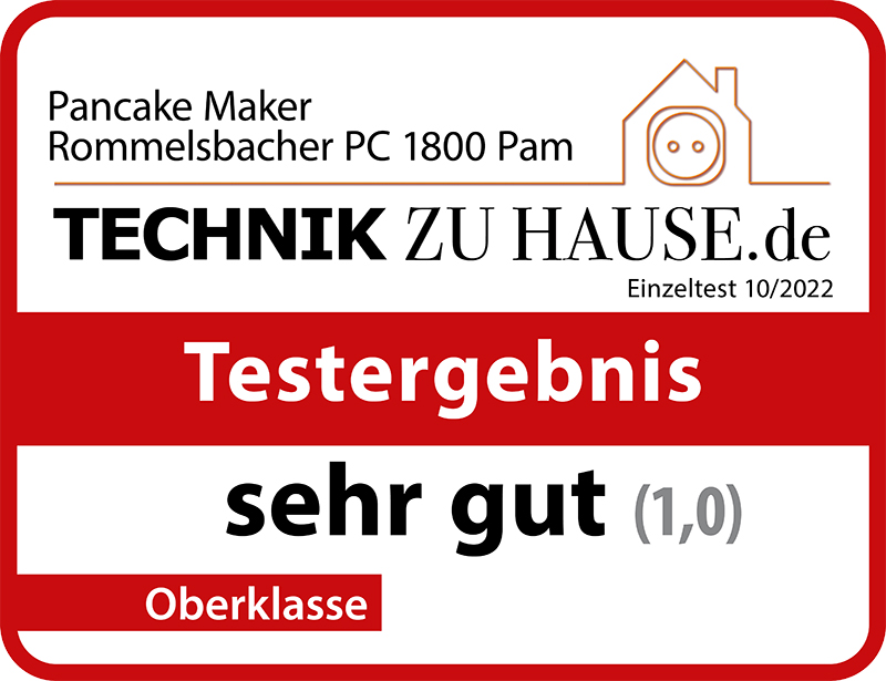 PANCAKE MAKER PC Pam GmbH 1800 ROMMELSBACHER ElektroHausgeräte 