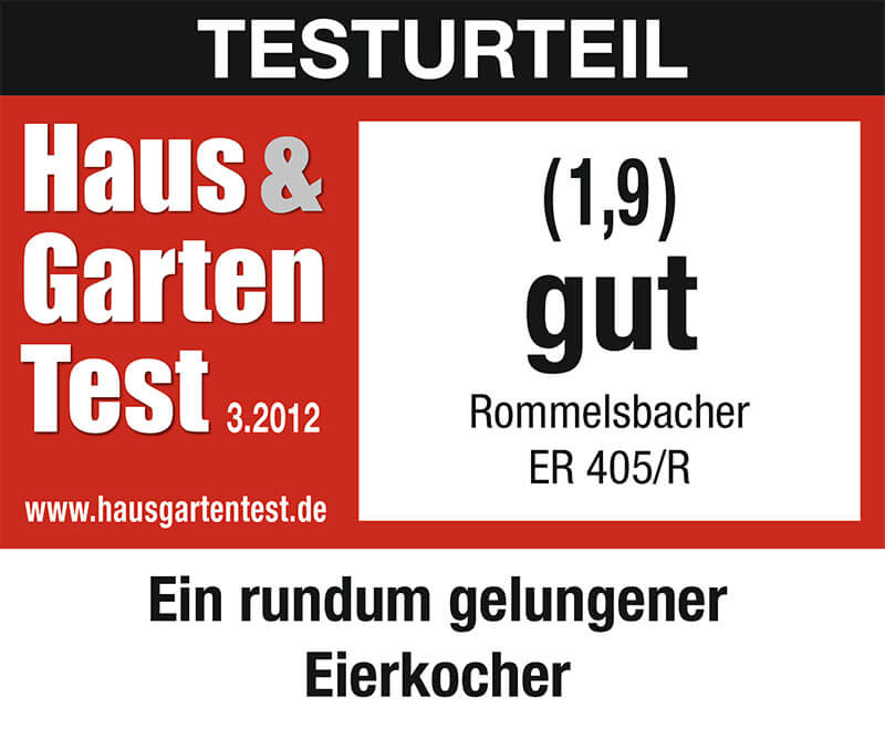 EGG BOILER ER 405/R - ROMMELSBACHER ElektroHausgeräte GmbH